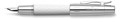 Faber-Castell E-Motion Rhombus White Guilloche Fountain Pen
